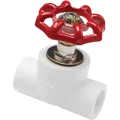 Изображение товара Клапан запорный полипропиленовый AQUALINK PP-R 90 нар-нар Дн20