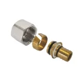 Изображение товара Евроконус для коллектора AQUALINK 1/2''х16 для полимерных труб латунь хромированная Россия