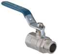Изображение товара Кран шаровой AQUALINK ВР-НР 3/4″ Ду20 Ру35 полнопроходной, двухходовой, латунь CW617N, уплотнение - PTFE, внутренняя резьба / наружная резьба, ручка-рычаг