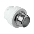 Изображение товара Муфта PP-R комбинированная AQUALINK Дн32x3/4" Ру25 белая с наружной резьбой