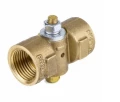 Изображение товара Кран трехходовой Aquasfera 1062 латунный G1/2 Ду15 для систем ГВС и ХВС