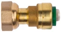 Изображение товара Муфта для труб из PEX Arrowhead Push 1/2″ Дн16 Ру16 присоединение - накидная гайка / пресс, корпус - бессвинцовая латунь
