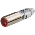 Изображение товара Датчик фотоэлектрический Autonics BRQT400-DDTA-C цилиндрический диффузный, NPN-выход с открытым коллектором, разъём М12, 10-30В, IP67, красный LED (660нм), расстояние срабатывания - 400мм, фронтальный датчик, материал - нержавеющая сталь
