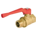 Изображение товара Кран шаровой БАЗ 11б27п1 А31 1/2″ Ду15 Ру40 полнопроходной, двухходовой, латунь, уплотнение - PTFE, внутренняя резьба / наружная резьба, ручка-рычаг