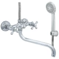Изображение товара Смеситель для ванны с душем Центр сантехники Стандарт 600/5.1, 300 мм, двуручный, хром