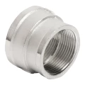 Изображение товара Муфта переходная Китай 1 1/4″х1″ Ду32х25 Ру20 корпус – нержавеющая сталь AISI304, внутренняя резьба