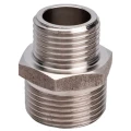 Изображение товара Ниппель переходной Китай 3/8″х1/4″ Ду10х8 Ру20 корпус – нержавеющая сталь AISI304, наружная резьба
