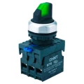 Изображение товара Переключатель CHINT NP8-11X/213 2-позиционный, с фиксацией, контакты 1НО+1НЗ, 6А, 415/250В, IP65, цвет – черный/зеленый