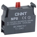 Изображение товара Блок контактный CHINT 1НЗ для кнопок управления NP8, контакт 1НЗ, 6А