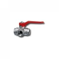 Изображение товара Кран шаровой Cimberio CIM 21T 3/4″ Ду20 Ру40 смесительный, полнопроходной, трехходовой, латунь, внутренняя резьба, ручка-рычаг