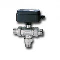 Изображение товара Кран шаровой Cimberio CIM 708RE 3/4″ Ду20 Ру40 смесительный, полнопроходной, трехходовой, латунь, внутренняя резьба, с электроприводом 230В