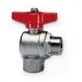 Изображение товара Кран шаровой Cimberio CIM 230 3/4″ Ду20 Ру64 угловой, серия Т10, полнопроходной, латунь, внутренняя резьба / наружная резьба, ручка-бабочка