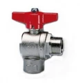 Изображение товара Кран шаровой Cimberio CIM 231 3/4″ Ду20 Ру64 угловой, серия Т10, полнопроходной, латунь, внутренняя резьба / наружная резьба, ручка-бабочка