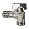 Изображение товара Кран шаровой Cimberio CIM 39LNR 1/2х3/4″ Ду15х20 Ру16 угловой, стандартнопроходной, двухходовой, латунь, наружная резьба, ручка-бабочка, для стиральных машин удлин. с обратным клапаном