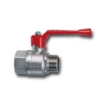 Изображение товара Кран шаровой Cimberio серия T12 CIM201/12 1 1/4″ Ду32 Ру40 полнопроходной, двухходовой, латунь CW617N, уплотнение - PTFE, внутренняя резьба / наружная резьба, алюминниевая ручка-рычаг