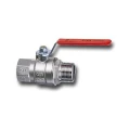 Изображение товара Кран шаровой Cimberio серия T16 CIM201/17 1 1/4″ Ду32 Ру40 полнопроходной, двухходовой, латунь CW617N, уплотнение - PTFE, внутренняя резьба / наружная резьба, стальная плоская ручка-рычаг