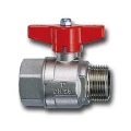 Изображение товара Кран шаровой Cimberio CIM301/12 2″ Ду50 Ру32 серия Т12, полнопроходной, двухходовой, латунь CW617N, уплотнение - PTFE, внутренняя резьба / наружная резьба, алюминиевая ручка-бабочка