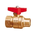 Изображение товара Кран шаровой Cimberio CIM301/12CR 2″ Ду50 Ру25 серия Т12, полнопроходной, двухходовой, латунь CW602N, уплотнение - PTFE, внутренняя резьба / наружная резьба, алюминиевая ручка-бабочка
