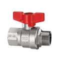 Изображение товара Кран шаровой Cimberio CIM301/16 1/4″ Ду8 Ру80 серия Т16, полнопроходной, двухходовой, латунь CW617N, уплотнение - PTFE, внутренняя резьба / наружная резьба, алюминиевая ручка-бабочка