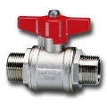 Изображение товара Кран шаровой Cimberio CIM302 3/4″ Ду20 Ру64 серии T10, полнопроходной, корпус - никелированная латунь CW617N, уплотнение PTFE, наружная резьба, управление - ручка бабочка