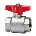Изображение товара Кран шаровой Cimberio CIM314 1.1/4″ Ду32 Ру35 серии T14, полнопроходной, корпус - никелированная латунь CW617N, уплотнение PTFE, внутренняя резьба, управление - ручка бабочка