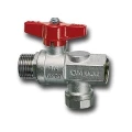 Изображение товара Кран шаровой Cimberio CIM620MA 34 3/4″ Ду20 Ру32 серия Т12, с фильтром, полнопроходной, двухходовой, латунь CW617N, уплотнение - PTFE, внутренняя резьба / наружная резьба, алюминиевая ручка-бабочка