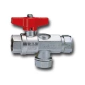 Изображение товара Кран шаровой Cimberio CIM621 34 3/4″ Ду20 Ру16 серия Т12, с фильтром и обратным клапаном, полнопроходной, двухходовой, латунь CW617N, уплотнение - PTFE, внутренняя резьба, алюминиевая ручка-бабочка
