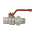 Изображение товара Кран шаровой Cimberio CIM 246/16 1 1/4″ Ду32 Ру40 полнопроходной, латунь, внутренняя резьба / американка, ручка-рычаг