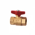 Изображение товара Кран шаровой Cimberio CIM 312CR 2″ Ду50 Ру32 полнопроходной, латунь, внутренняя резьба, ручка-бабочка