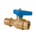 Изображение товара Кран шаровой Cimberio CIM 268BL 3/4″ Ду20, Ру32 для периферийных модулей, полнопроходной, латунь, внутренняя резьба / наружная резьба, синяя ручка-рычаг