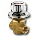 Изображение товара Кран шаровой Cimberio CIM126s 3/4″ Ду20 Ру64 для скрытого монтажа, полнопроходной, внутренняя резьба, диаметр ручки 70мм, латунный хромированный