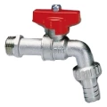 Изображение товара Кран шаровой Cimberio CIM 334 1/2″ Ду15 Ру20 стандартнопроходной, сливной, латунь, наружная резьба, морозоустойчивый, ручка-бабочка алюминиевая, с патрубком для присоединения шланга