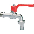 Изображение товара Кран шаровой Cimberio CIM 34 3/8″ Ду10 Ру20 стандартнопроходной, сливной, латунь, наружная резьба, ручка-рычаг алюминиевая, с патрубком для присоединения шланга