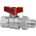 Изображение товара Кран шаровой Cimberio CIM 346/16 3/4″ Ду20 Ру50 полнопроходной, латунь, внутренняя резьба / американка, ручка-бабочка