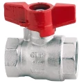 Изображение товара Кран шаровой Cimberio CIM RED6/1 Ду37 Ру30 полнопроходной, латунь, внутренняя резьба, алюминиевая ручка-бабочка