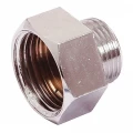 Изображение товара Переходник латунный хромированный 3/8″M-1/2″F