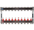Изображение товара Коллектор стальной ROMMER RMS-1200 с расходомерами, 10 выходов