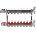 Изображение товара Коллектор стальной ROMMER RMS-1210 в сборе с расходомерами, 8 выходов
