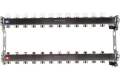 Изображение товара Коллектор стальной ROMMER RMS-3201 в сборе без расходомеров, с клапаном выпуска воздуха и сливом, 12 выходов