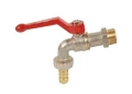Изображение товара Кран шаровой Danfoss BVR-C 065B8201 3/4″ Ду20 Ру10 стандартнопроходной, двухходовой, латунь CW617N никелированная, уплотнение - PTFE, наружная резьба, ручка-рычаг, с насадкой для шланга