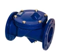 Изображение товара Клапан обратный Dendor 015F Ду200 Ру16 фланцевый, одностворчатый, корпус - чугун, диск - чугун, уплотнение - EPDM