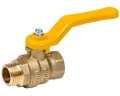 Изображение товара Кран шаровой Dist Эксперт 1 1/4″ Ду32 Ру40 ГАЗ полнопроходной, латунь CW617N, уплотнение - фторопласт, внутренняя резьба / наружная резьба, ручка-рычаг
