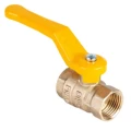 Изображение товара Кран шаровой Dist Стандарт 3/4″ Ду20 Ру40 ГАЗ полнопроходной, латунь CW617N, уплотнение - фторопласт, внутренняя резьба, ручка-рычаг