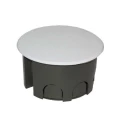 Изображение товара Коробка распределительная E.p.plast 80x45 IP20 6 выходов для скрытой проводки, крышка защелкивающаяся, цвет – черно-белый