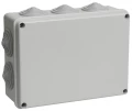 Изображение товара Коробка распаячная IEK 140x190x70 IP55 10 вводов, корпус - пластик, цвет - серый