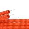 Изображение товара Гофрированная труба DKC Octopus Дн32 L25 тяжелая с протяжкой для кабелей