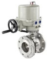 Изображение товара Кран шаровой DN.ru BV3232P(2pc)-FP-F-ISO-H Ду300 Ру16 полнопроходной двухходовой, нержавеющая сталь 316, фланцевый, уплотнение - PTFE, с электроприводом ГЗ-ОФ-2500/30 380В
