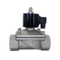 Изображение товара Клапан электромагнитный DN.ru VS2W-101V-NC 1 1/4″ Ду32 Ру10 прямого действия двухходовой, корпус - сталь нержавеющая 304, присоединение - внутренняя резьба, нормально-закрытый, катушка - 24 В AC (опрессовано)