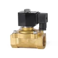 Изображение товара Клапан электромагнитный DN.ru VS200-ET-NC-220VAC 3/4″ Ду20 Ру10, соленоидный двухходовой, корпус - латунь, уплотнение - EPDM, резьбовой, нормально-закрытый, прямого действия, катушка - 220В