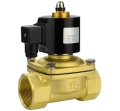 Изображение товара Клапан электромагнитный соленоидный двухходовой DN.ru VS2W-100E-NC Ду10 Ру10 проходное сечение 16, корпус латунь, прямого действия, присоединение внутренняя резьба 3/8, нормально-закрытый (НЗ), катушка 220B (опрессовано)